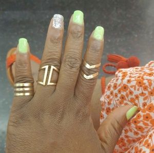 Set of Five Trendetter Rings